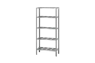 Стеллаж полочный СПЛн - 1000x400x2000 Norma Inox (полка-решетка 5 шт.)