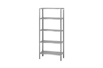 Стеллаж полочный СПЛн - 1500x500x2000 Norma Inox (полка перфорация 5 шт.)