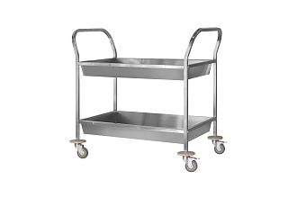 Тележка для сбора посуды ТДПп - 900x600x860 Profi Inox, 2 уровня