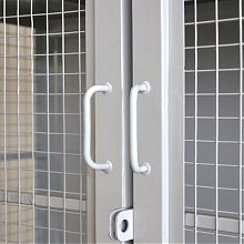Стеллаж-шкаф СТ-600 с сетчатыми дверьми 2500х980х500 4 полки