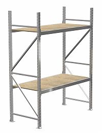 Стеллаж MS Pro 3000х1800х500, 2 яруса, ДСП