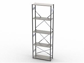 Стеллаж S90 3030х900х600, 5 полок, осн. секция