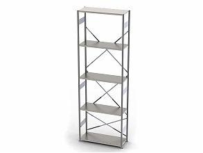 Стеллаж S90 3030х1000х300, 5 полок, осн. секция