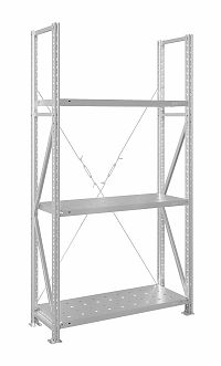 Стеллаж MS U 300x70x50/3 (Нагрузка на полку 200, перфорированная)